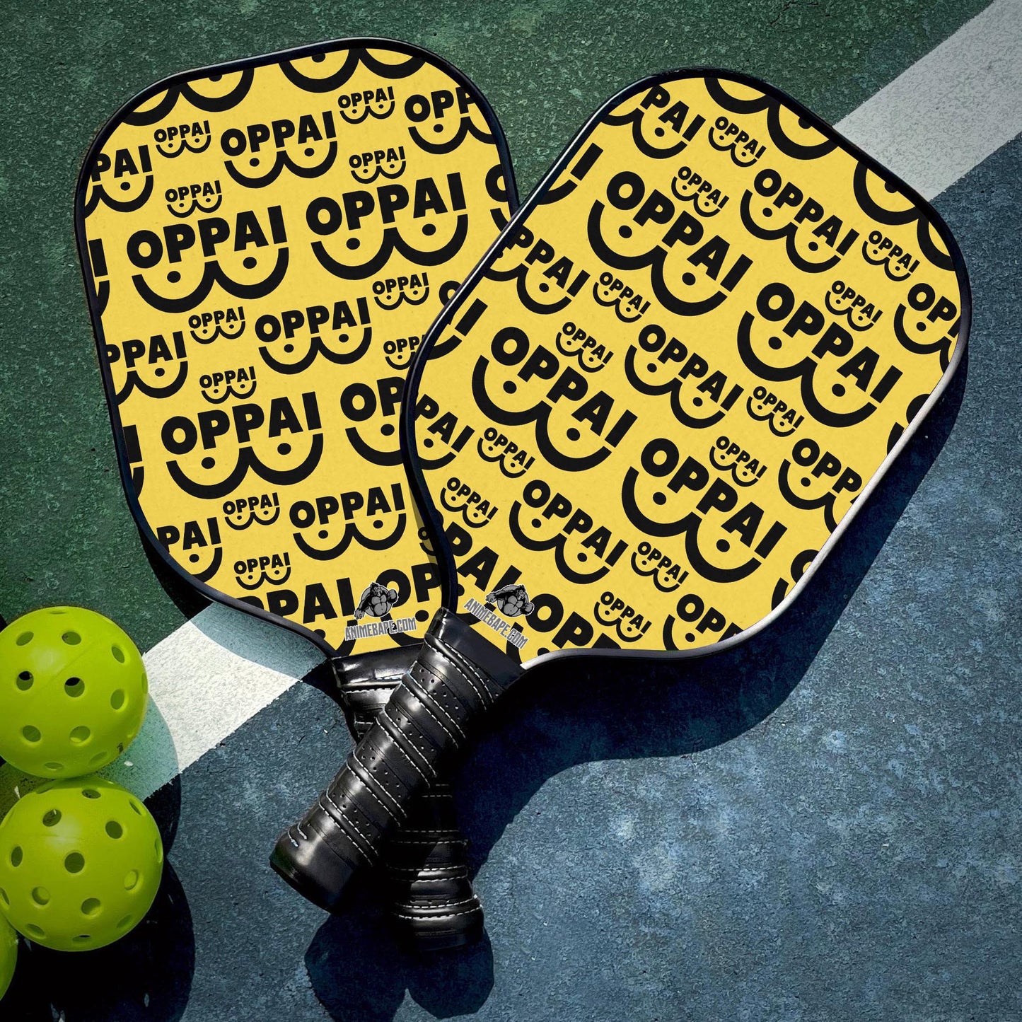 Custom Saitama Oppai One Punch Man Pickleball Paddle