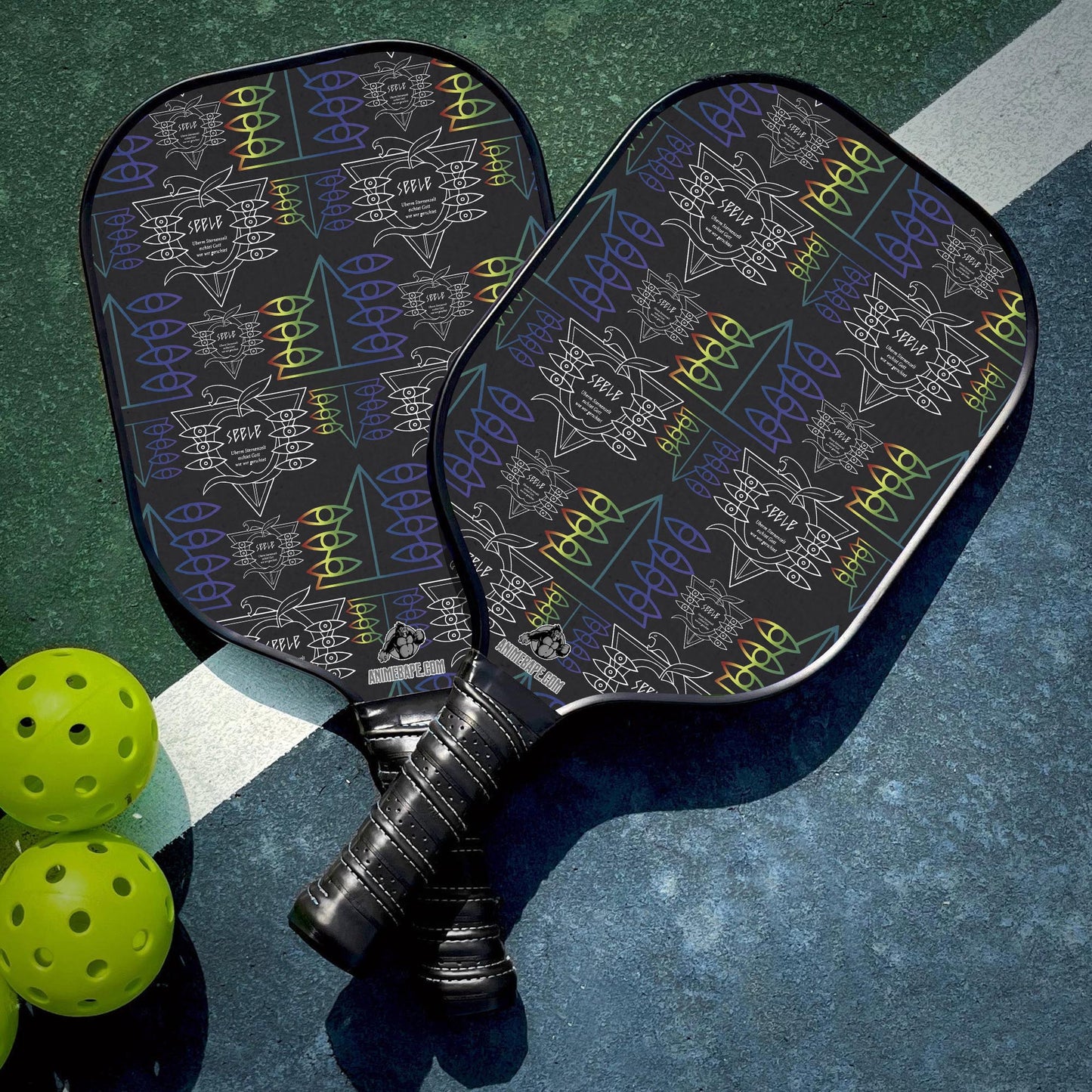 Custom Seele Neon Genesis Evangelion Pickleball Paddle