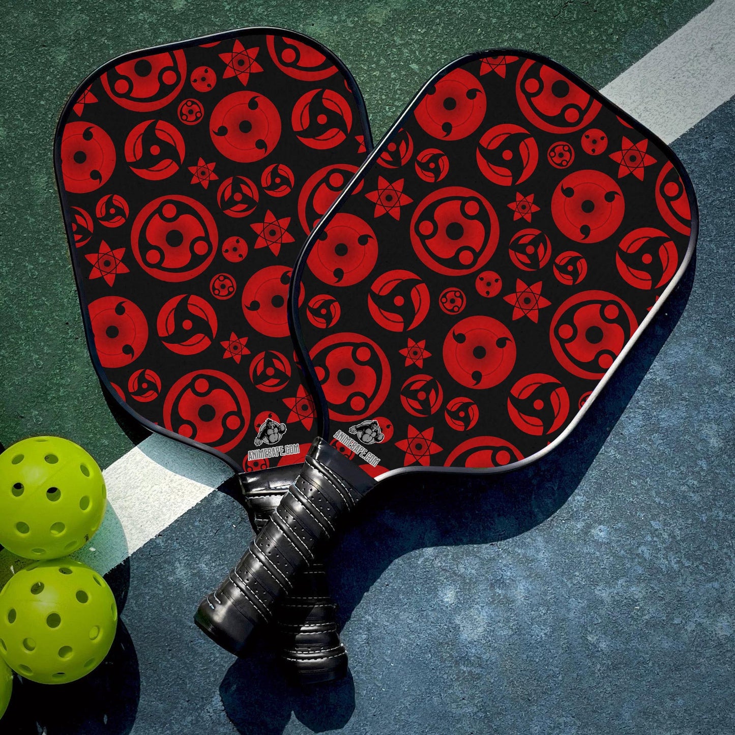 Custom Sharingan Naruto Shippuden Pickleball Paddle