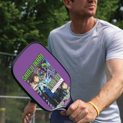 Custom Shinji Ikari x Eva 01 Neon Genesis Evangelion Pickleball Paddle