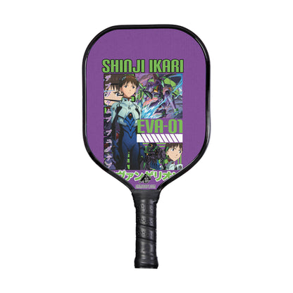 Custom Shinji Ikari x Eva 01 Neon Genesis Evangelion Pickleball Paddle