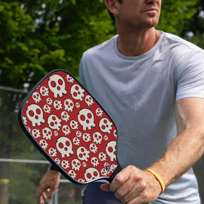 Custom Skull Emblem Fire Force Pickleball Paddle