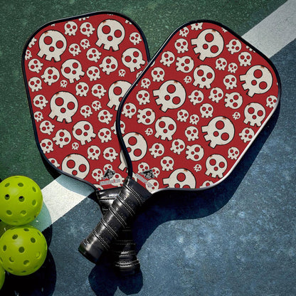 Custom Skull Emblem Fire Force Pickleball Paddle