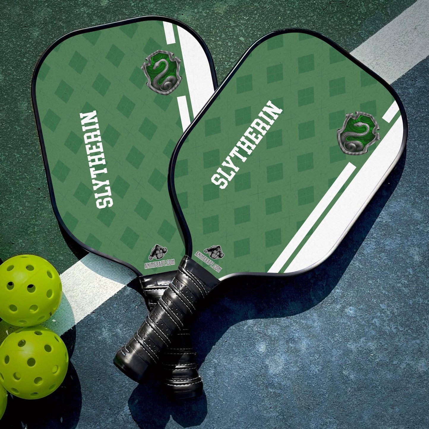 Custom Slytherin Harry Potter Pickleball Paddle