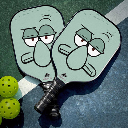 Custom Squidward Face Spongebob Squarepants Pickleball Paddle