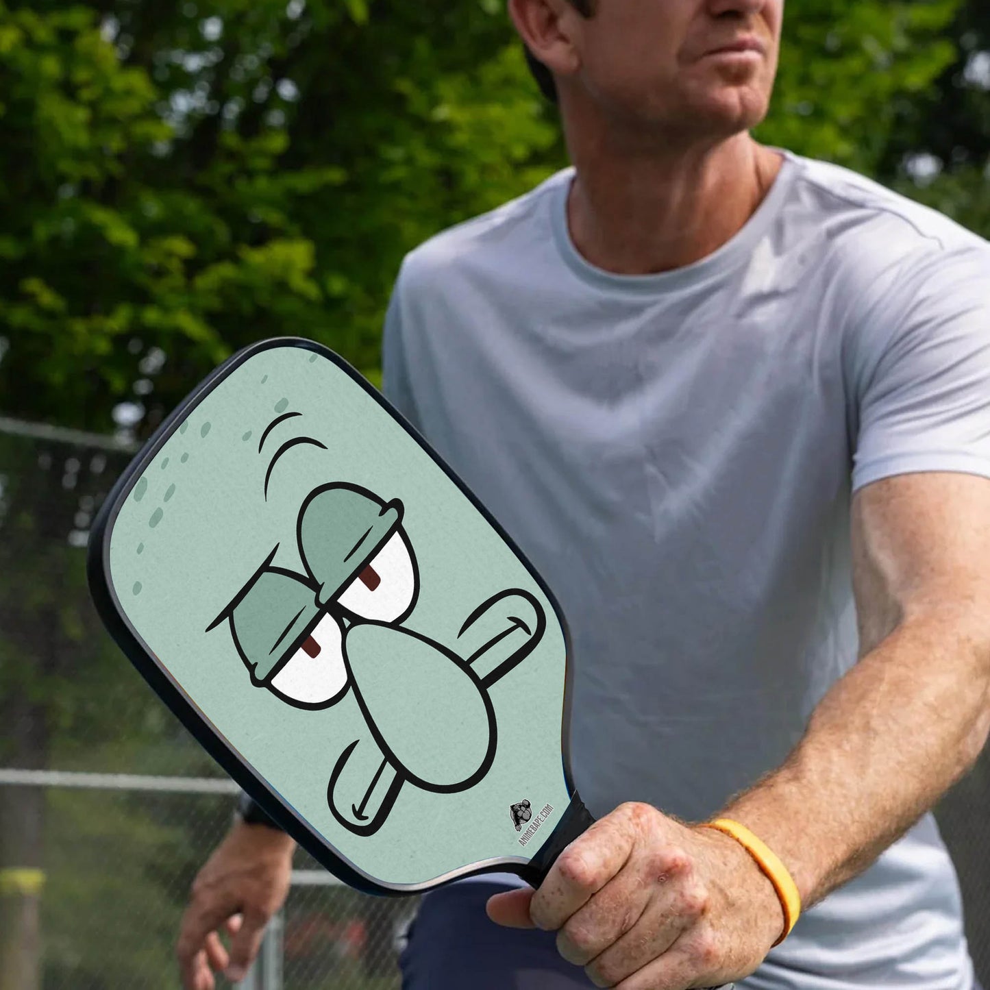 Custom Squidward Face Spongebob Squarepants Pickleball Paddle