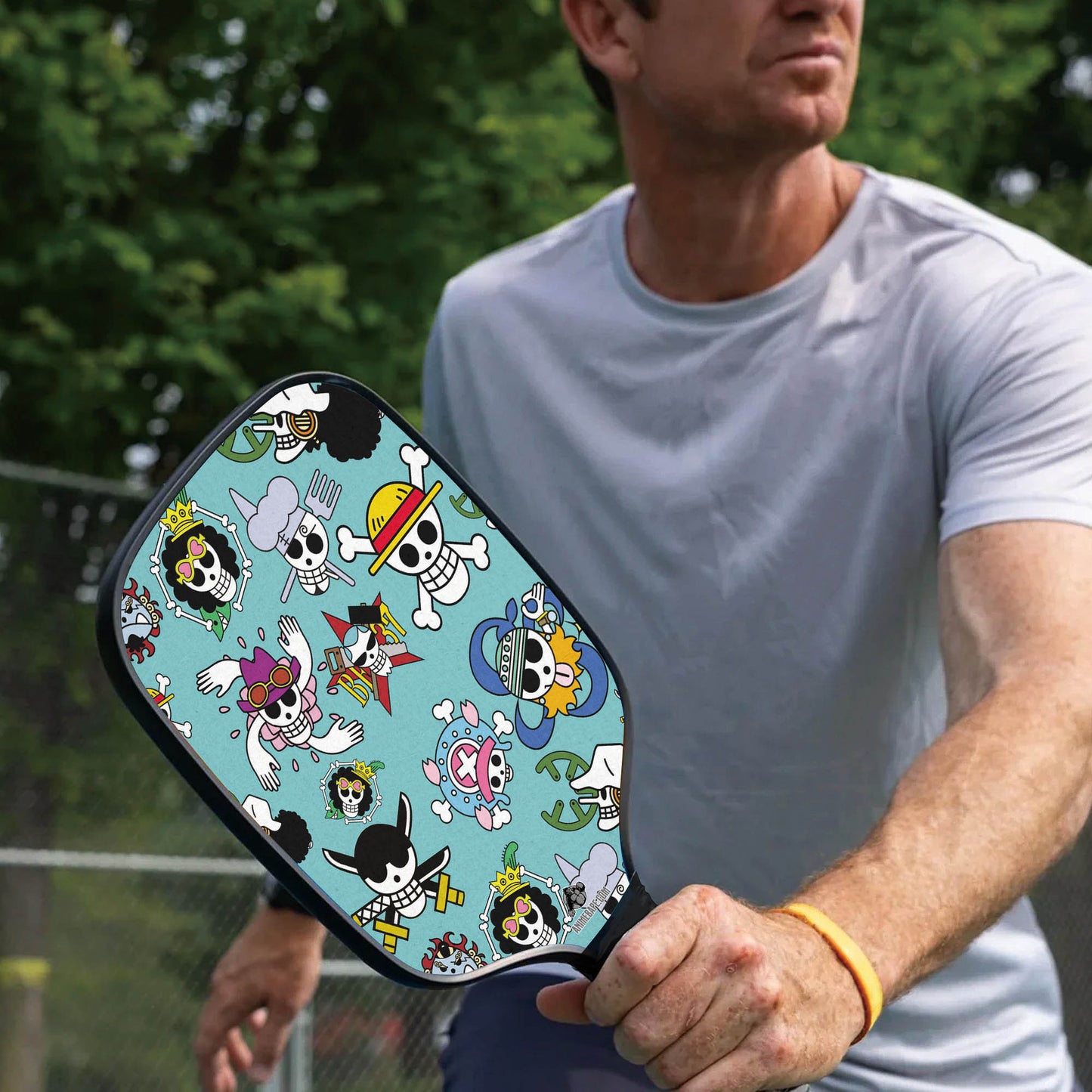 Custom Strawhats Jolly Roger One Piece Pickleball Paddle