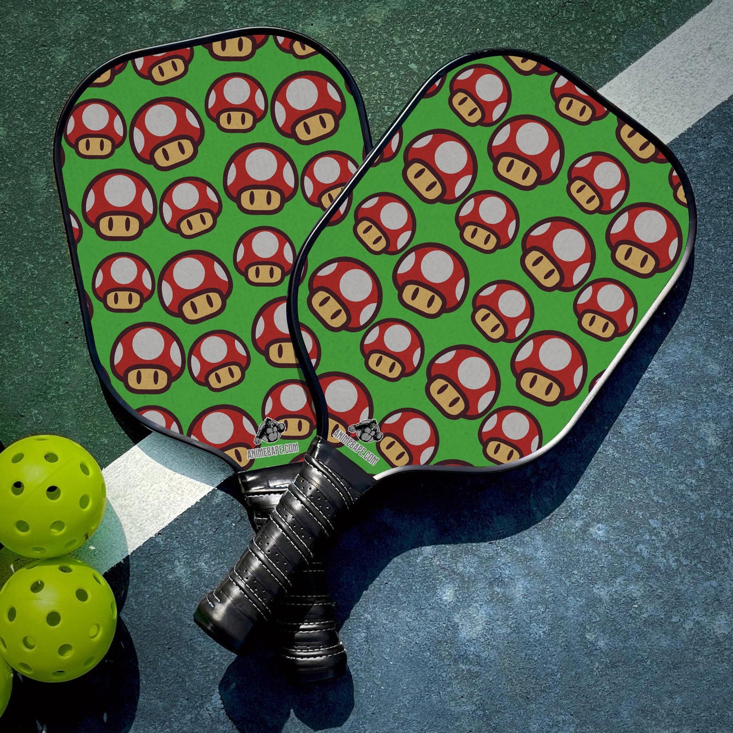 Custom Super Mushroom Super Mario Pickleball Paddle