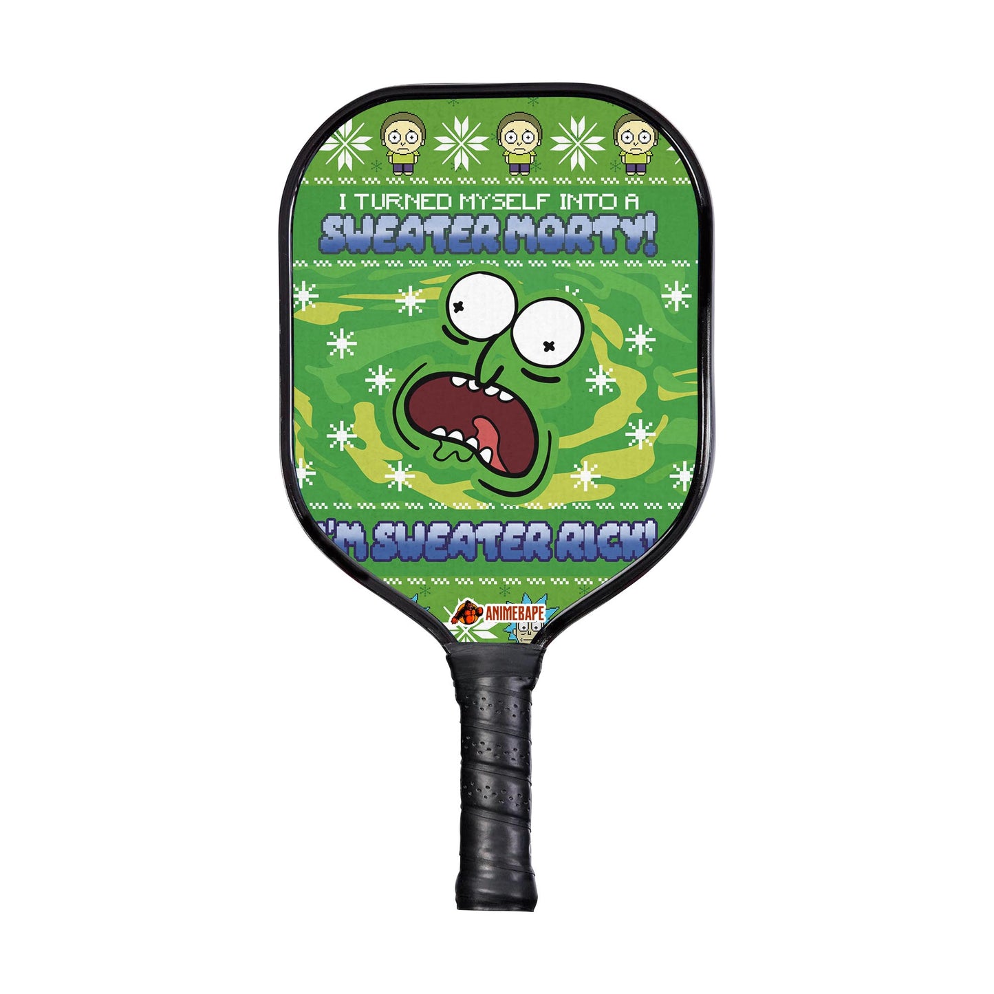 Custom Sweater Rick Rick and Morty copy Pickleball Paddle