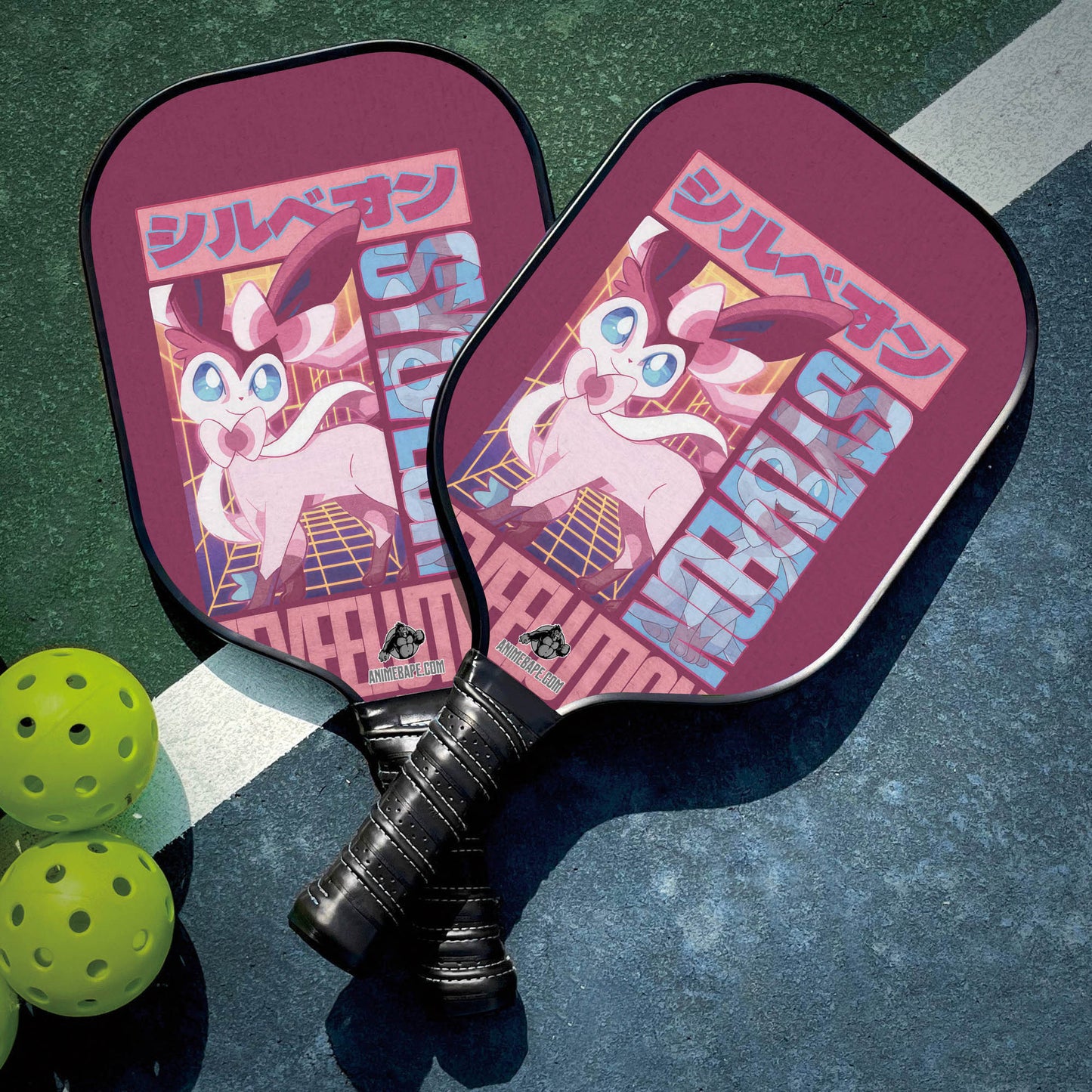 Custom Sylveon Pokemon Pickleball Paddle