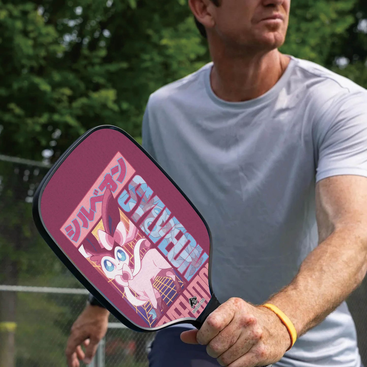 Custom Sylveon Pokemon Pickleball Paddle