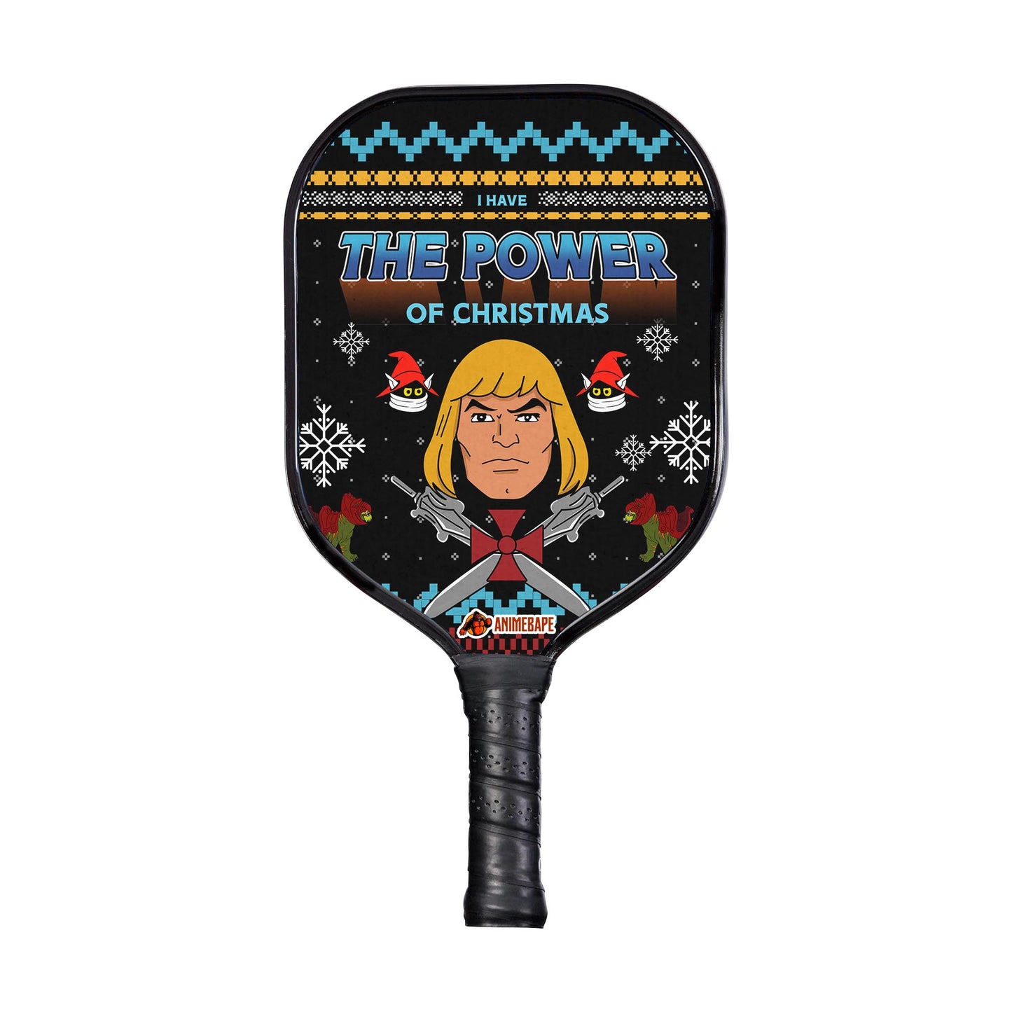 Custom The Good Power of Christmas He-Man Pickleball Paddle