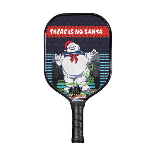 Custom There Is No Santa Ghostbusters Pickleball Paddle