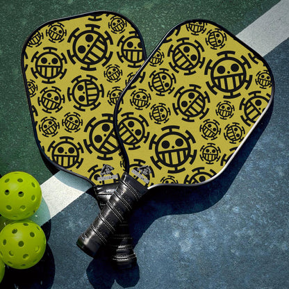 Custom Trafalgar Law Jolly Roger One Piece Pickleball Paddle