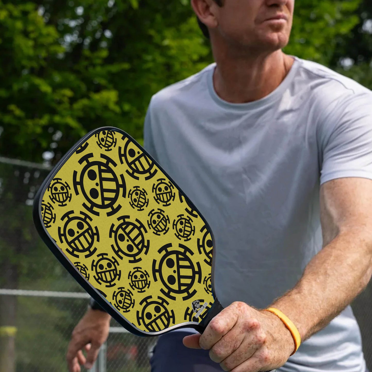 Custom Trafalgar Law Jolly Roger One Piece Pickleball Paddle