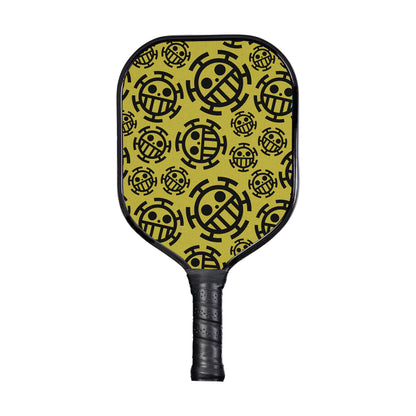 Custom Trafalgar Law Jolly Roger One Piece Pickleball Paddle