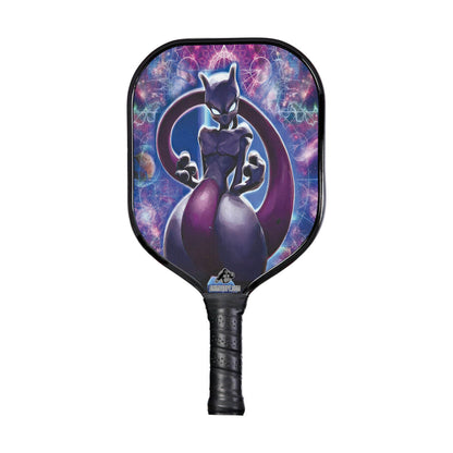 Custom Trippy Cosmic Mewtwo Pokemon Pickleball Paddle