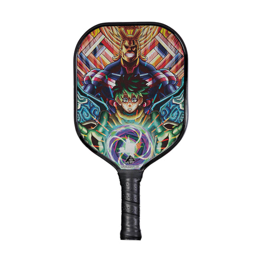 Custom Trippy Deku x All Might My Hero Academia Pickleball Paddle