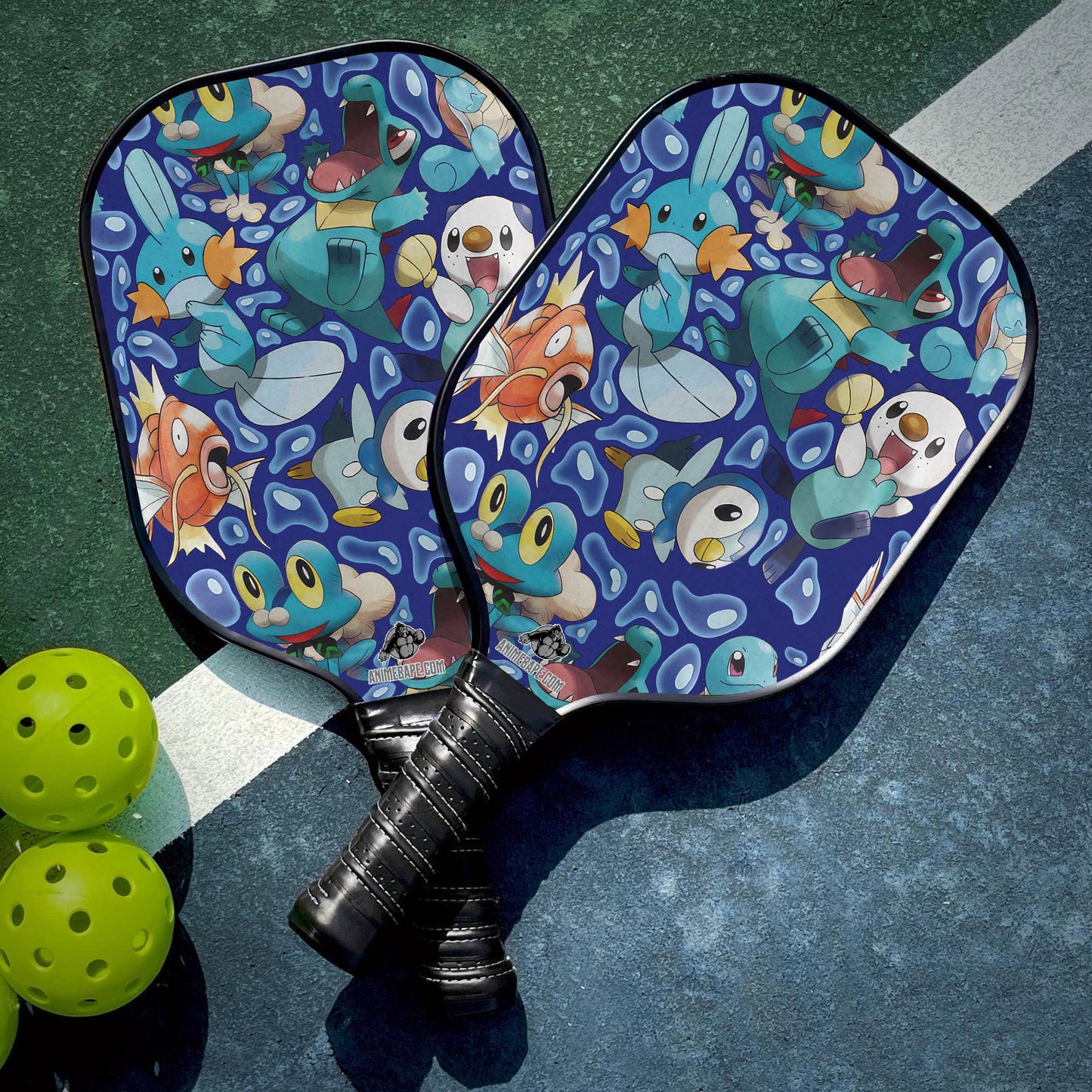 Custom Water Type Starters Pokemon Pickleball Paddle