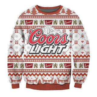 Unisex Coors Light Beer 3D Ugly Christmas Sweater For Men & Women Christmas Gift Sweater BH1150