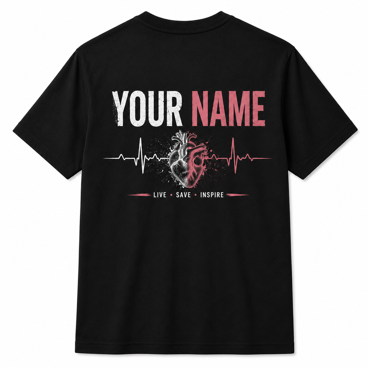 Funny Nurse Shirt Let The Beat Drop Adenosine Cardiac RN Front & Back T-Shirt