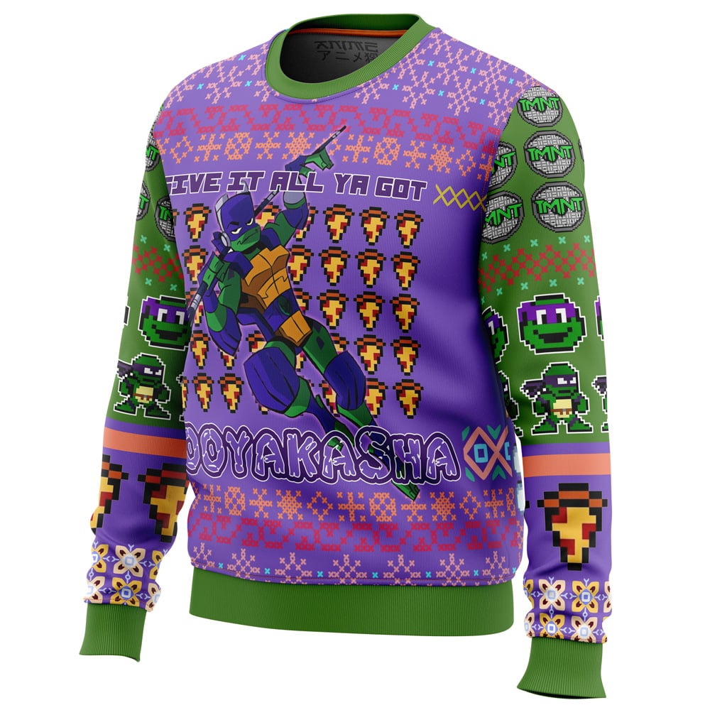 Donatello Rise of the Teenage Mutant Ninja Turtles Ugly Christmas Sweater