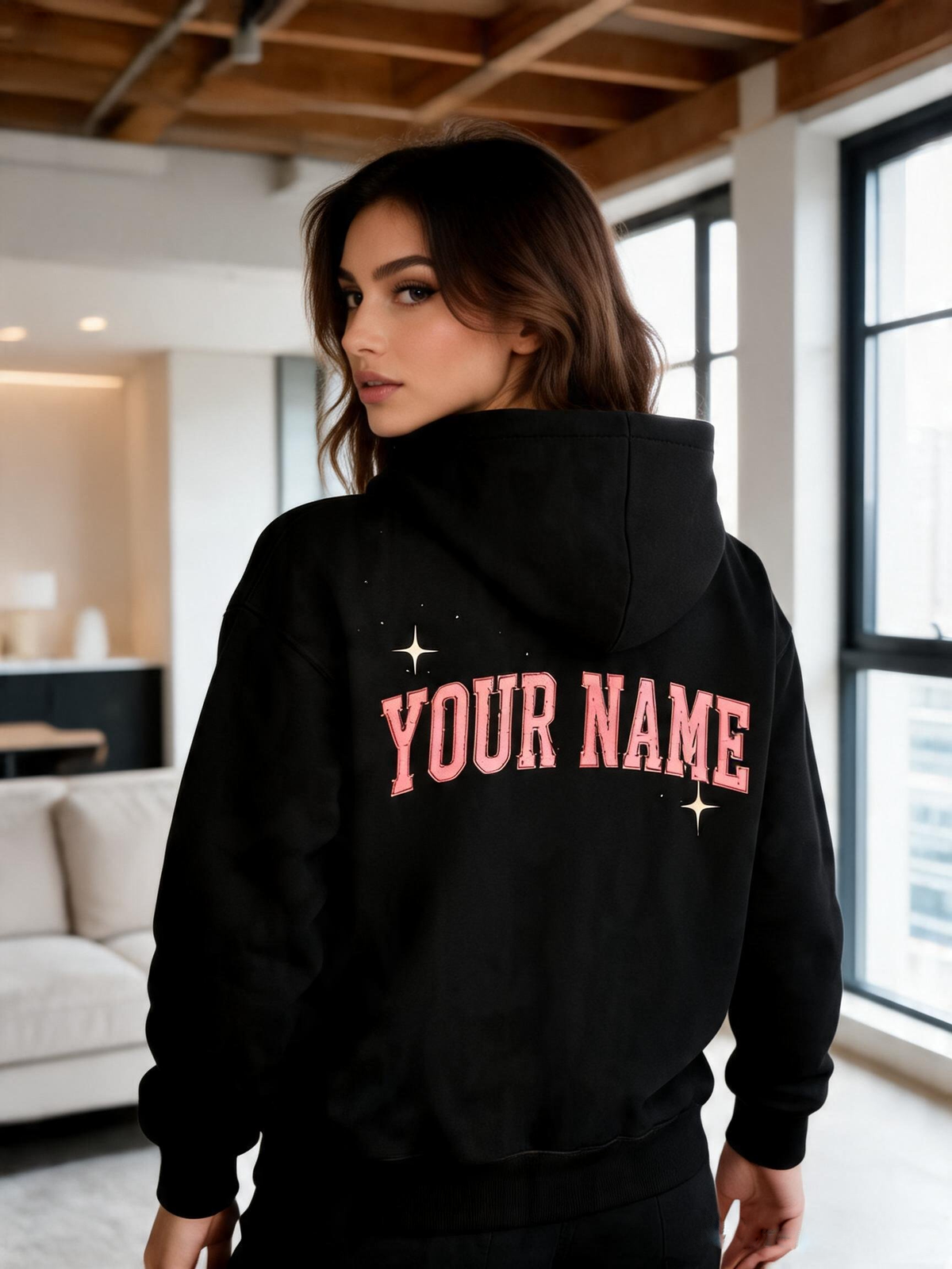 Personalized Nurse Skull Hoodie with Custom Name for Registered Nurse Gift