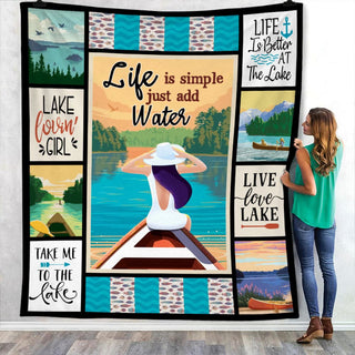 Lake Life Fleece Blanket JN251 67O53