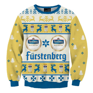 Unisex Fürstenberg Beer 3D Ugly Christmas Sweater For Men & Women Christmas Gift Sweater BH1224