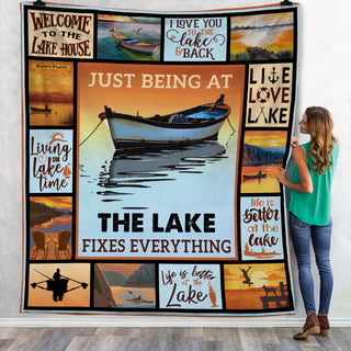 Lake Fixes Everything Fleece Blanket JN296 67O36