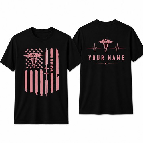 Custom Nurse Superhero Shirt Personalized Colorful RN Gift Unisex T-Shirt