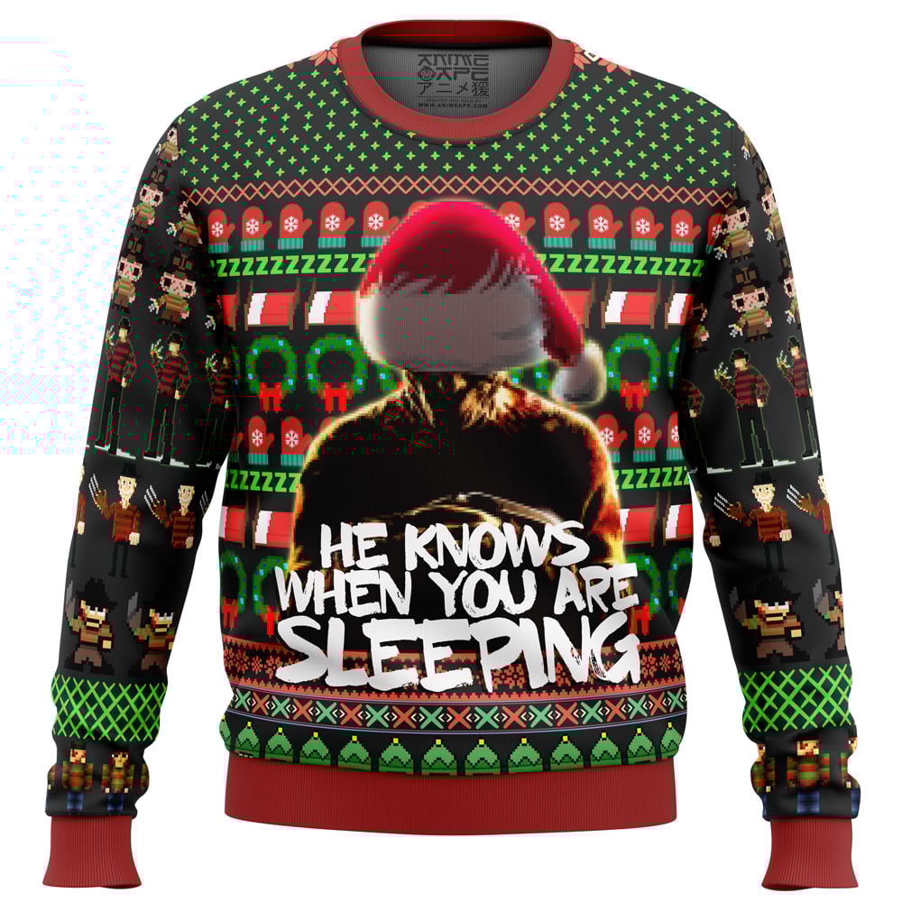 Freddy Krueger A Nightmare on Elm Street Ugly Christmas Sweater
