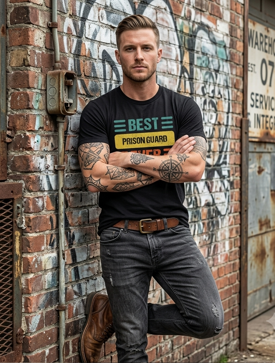 Personalized Best Prison Guard Shirt - Custom Retro Corrections Officer Gift Tee