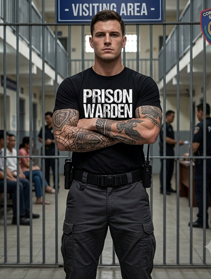 Personalized Prison Warden Shirt - Custom Correctional Officer Police Guard T-Shirt
