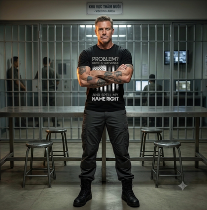 Funny Write A Grievance Shirt - Correctional Officer Spell My Name Tee