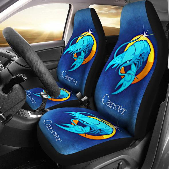 Zodiac Sign Cancer Car Seat Covers Car Seat Set Of Two Universal Car Seat Cover