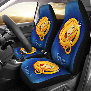 Zodiac Sign Virgo Car Seat Covers Car Seat Set Of Two Universal Car Seat Cover