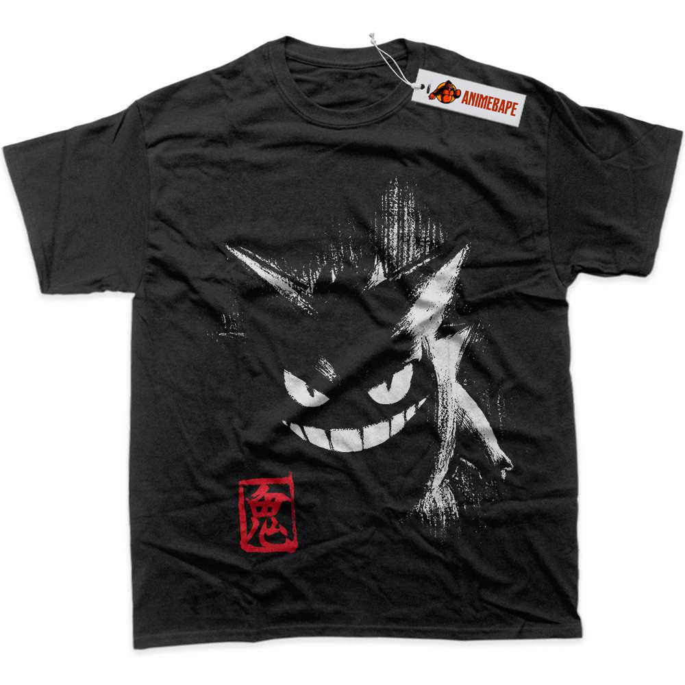 Gengar Pokemon Anime Graphic T-Shirt for Fans and Collectors