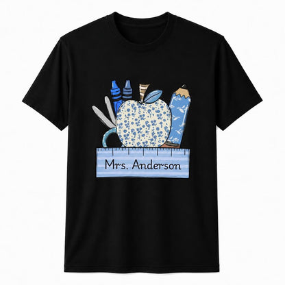 Personalized Teacher Shirt Teach Love Inspire Back to School Unisex T-Shirt
