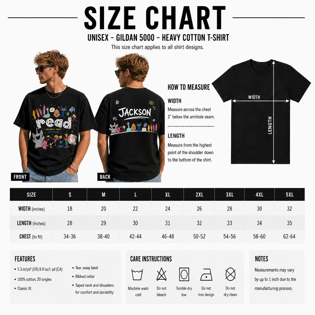 Custom Kindergarten Gift for Educators Read Books Teacher T-Shirt Unisex T-Shirt