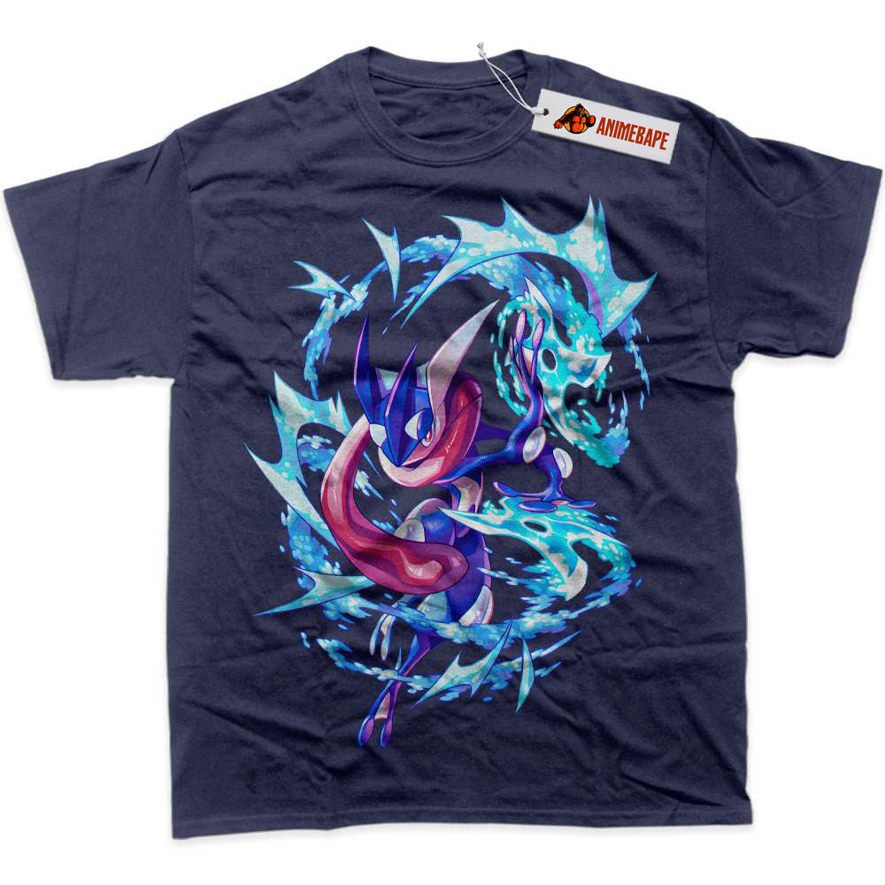 Pokemon Greninja Graphic T-Shirt, Anime PKM Shirt for Fans