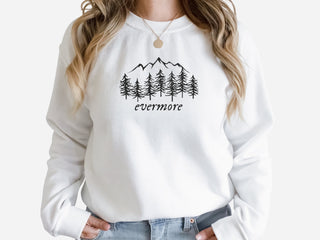 Evermore Embroidered Halloween Sweatshirt 2D Crewneck Sweatshirt All Over Print Sweatshirt For Women Sweatshirt For Men SWS3032