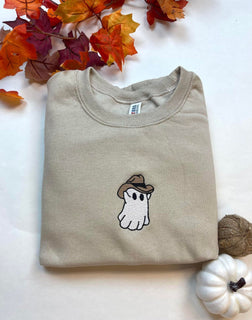 Embroidered Western Ghost Sweatshirt 2D Crewneck Sweatshirt All Over Print Sweatshirt For Women Sweatshirt For Men SWS2464