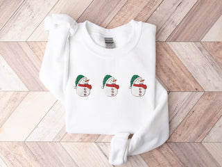 Cute Christmas Embroidered Halloween Sweatshirt 2D Crewneck Sweatshirt All Over Print Sweatshirt For Women Sweatshirt For Men SWS3546