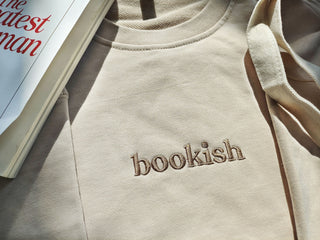 Bookish Embroidered Sweatshirt 2D Crewneck Sweatshirt All Over Print Sweatshirt For Women Sweatshirt For Men SWS2828