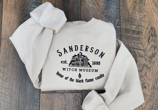 Sanderson Witch Museum Embroidered Sweatshirt 2D Crewneck Sweatshirt All Over Print Sweatshirt For Women Sweatshirt For Men SWS2522