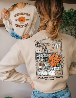 Vintage Halloweentown 1998 Sweatshirt, 2 Side Halloweentown University Sweater, Fall Sweatshirt, Halloweentown Sweater, Halloween Sweatshirt