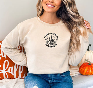 Halloween Embroidered Halloween Sweatshirt 2D Crewneck Sweatshirt All Over Print Sweatshirt For Women Sweatshirt For Men SWS3562