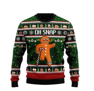 Oh Snap Ugly Christmas Sweater For Men & Women Christmas Gift Sweater US1192
