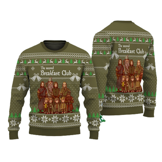 The Second Breakfast Club Fallout Ugly Christmas Sweater For Men & Women Christmas Gift Sweater US1147